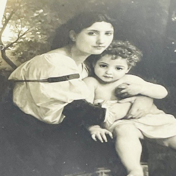 Cleveland Museum Mother Children Gelatin Silver Vintage Artur Postcard UNUSED - Picture 6 of 9